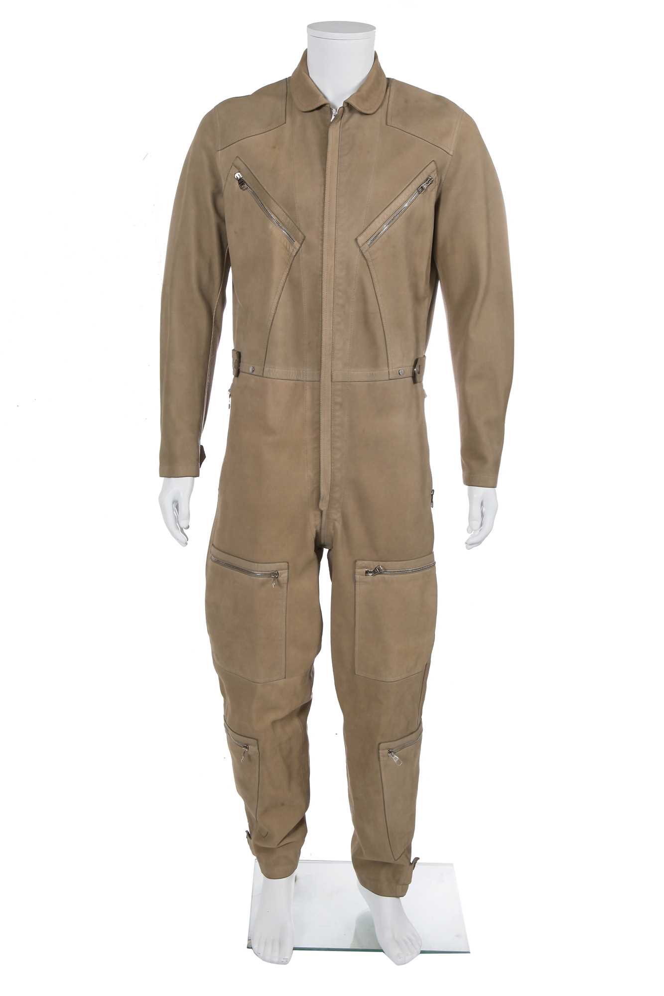 Lot 6 - A Louis Vuitton by Kim Jones tan leather jumpsuit, Spring-Summer 2015