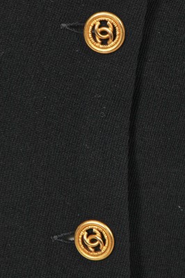 Lot 165 - A pair of Chanel by Karl Lagerfeld black wool trousers, Spring-Summer 1993