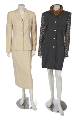 Lot 371 - Three Rifat Ozbek jackets and a suit, 1990s