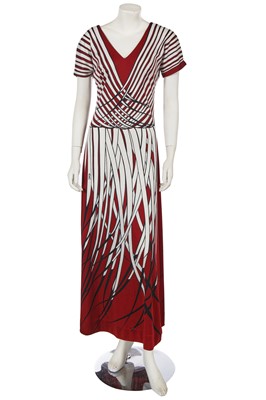 Lot 483 - A Roberta di Camerino printed jersey dress, late 1970s