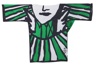 Lot 17 - Two Jean-Charles de Castelbajac unisex printed synthetic jersey tunics, 2012