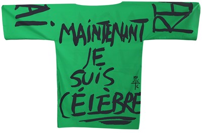 Lot 17 - Two Jean-Charles de Castelbajac unisex printed synthetic jersey tunics, 2012