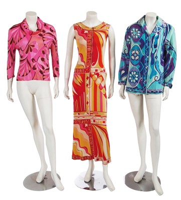 Lot 484 - An Emilio Pucci printed silk jersey dress, circa 1970