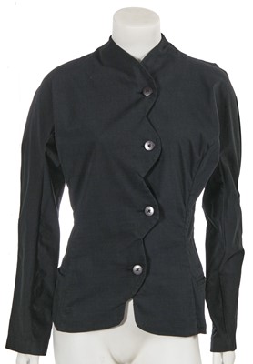 Lot 414 - A John Flett black cotton jacket, 1980s