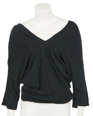 Lot 417 - A John Flett black cotton t-shirt, 1980s
