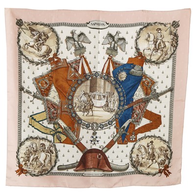 Lot 181 - Four silk scarves by Hermès, Jacqmar and others