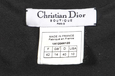 Lot 113 - A Christian Dior by John Galliano bias-cut black lace and satin dress, commercial collection 2001