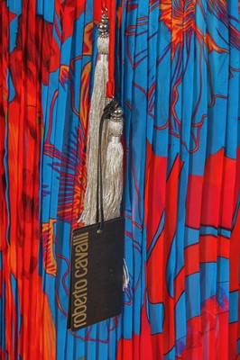 Lot 227 - A Roberto Cavalli pleated silk dress, Spring-Summer 2015