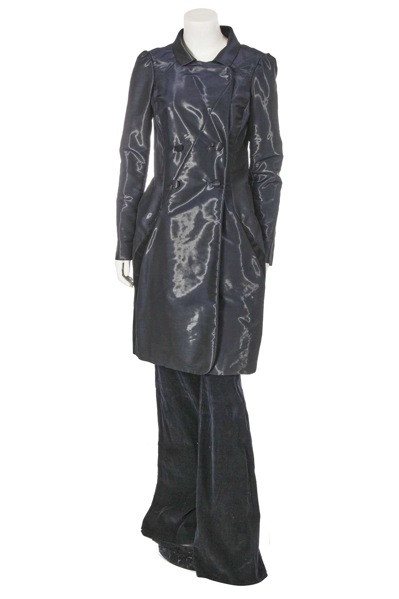 Lot 223 - A Balenciaga by Alexander Wang black polyester coat, commercial collection 2016