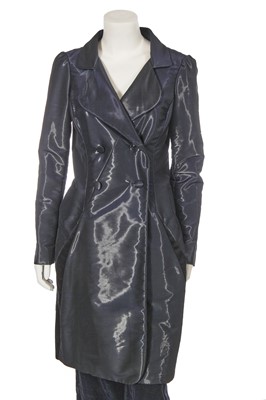 Lot 223 - A Balenciaga by Alexander Wang black polyester coat, commercial collection 2016