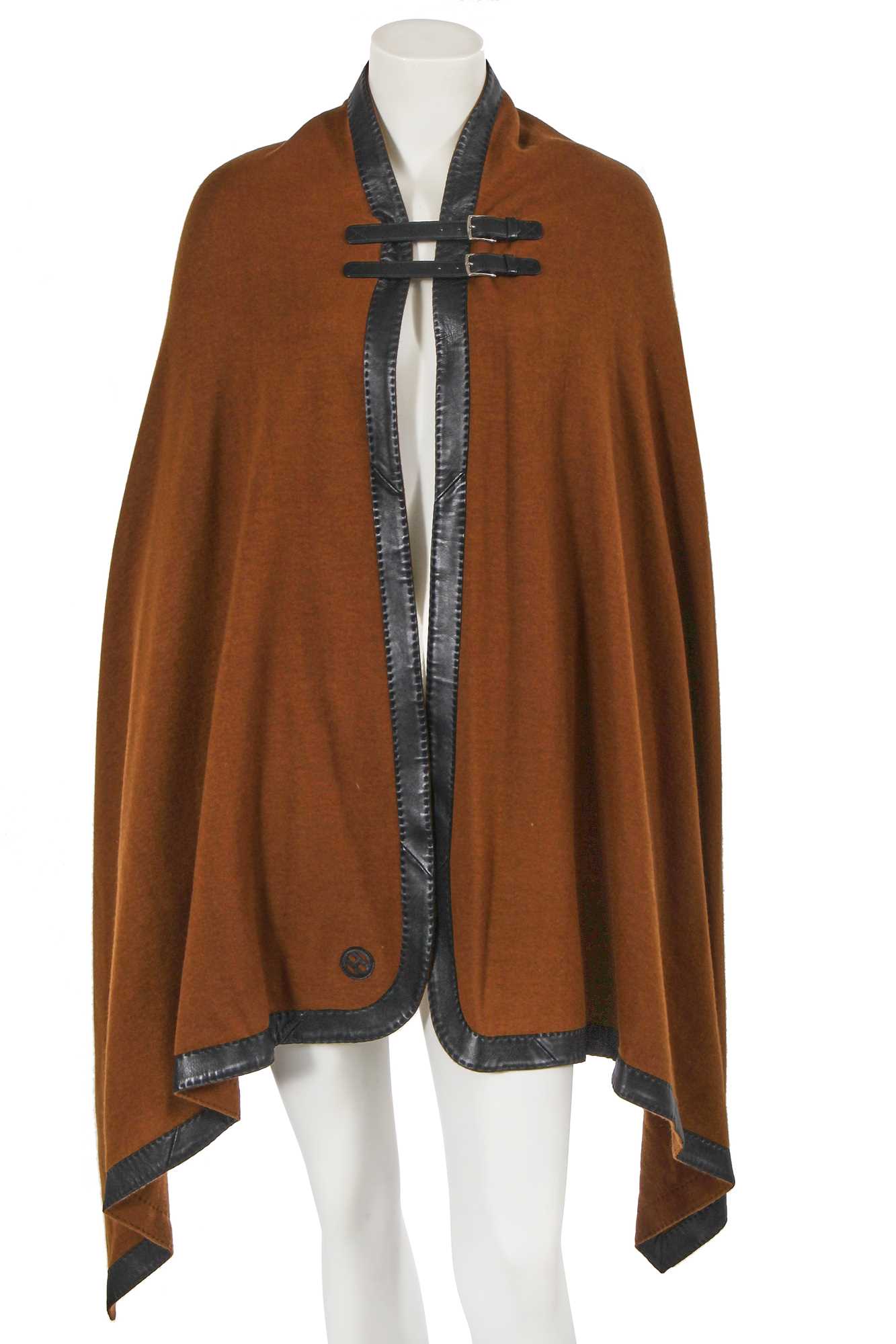 Lot 178 - An Hermès by Christophe Lemaire brown cashmere cape, Autumn-Winter 2013-14