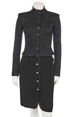 Lot 159 - A Chanel by Karl Lagerfeld black tweed jacket, Autumn-Winter 2009-10