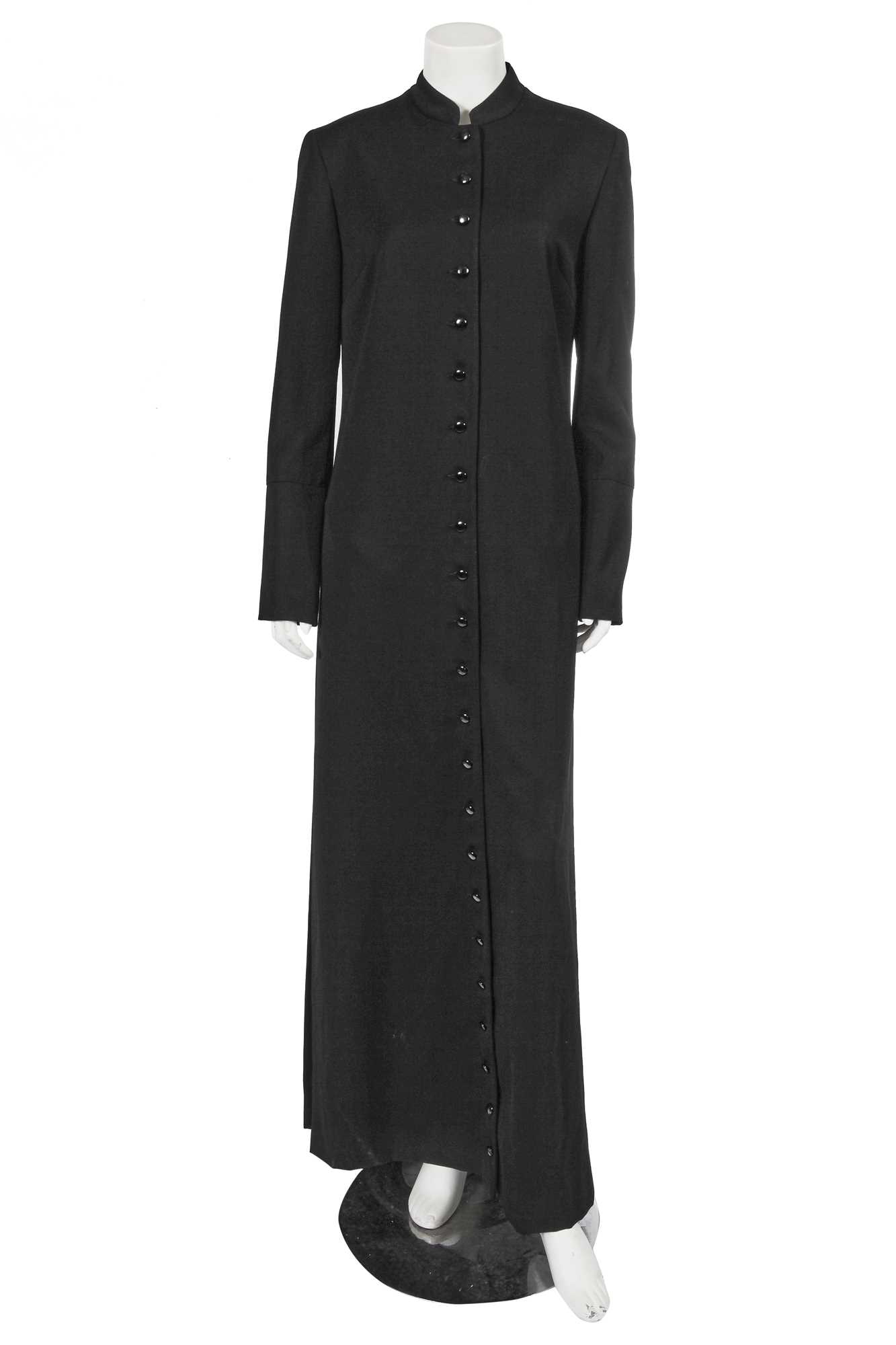 Lot 306 - A Dolce and Gabbana black wool cassock, Autumn-Winter 1997-98