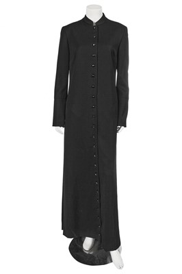 Lot 306 - A Dolce and Gabbana black wool cassock, Autumn-Winter 1997-98