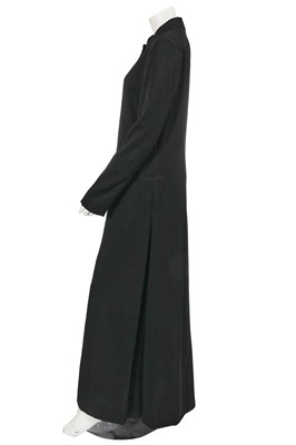 Lot 306 - A Dolce and Gabbana black wool cassock, Autumn-Winter 1997-98