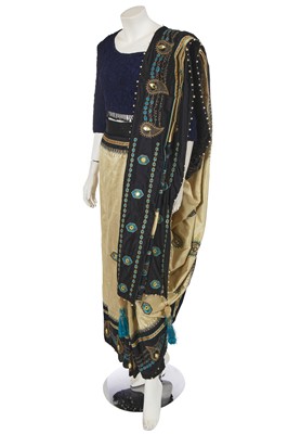 Lot 464 - A Zandra Rhodes Indian-inspired ensemble, probably 'Indian Sari' collection 1987