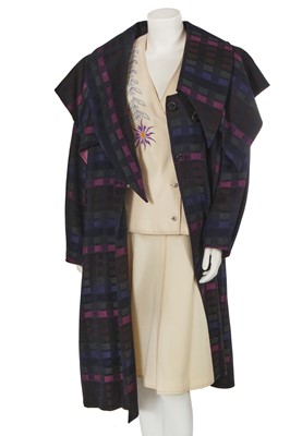 Lot 500 - A Bill Gibb suit and coat 1970s-80s