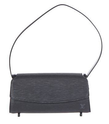 Lot 174 - A Louis Vuitton black Epi leather Nocturne bag, 1990s