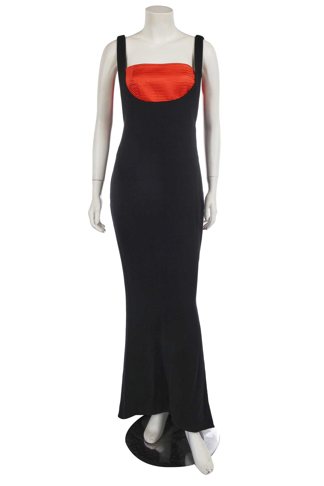 Lot 341 - A Gianni Versace black wool crêpe dress, Autumn-Winter 1991-92