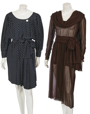 Lot 456 - Two Yves Saint Laurent summer dresses, 1980s-90s