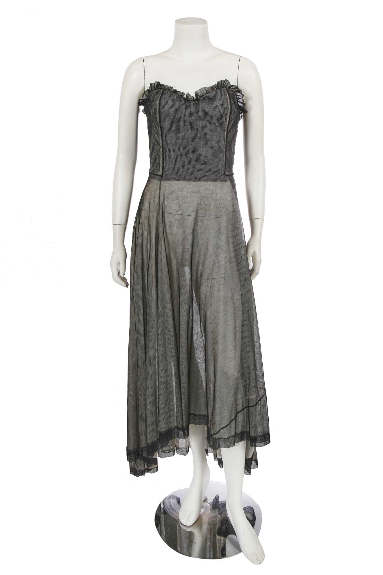 Lot 242 - An Alexander McQueen corsetted tulle dress, pre-collection 2007