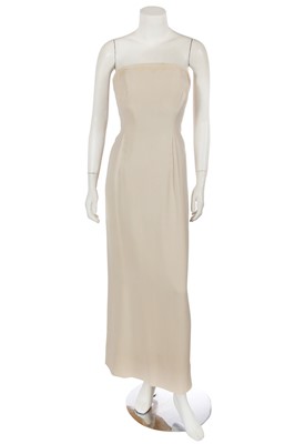 Lot 607 - A Jacques Griffe haute couture ivory silk crêpe sheath dress, circa 1956