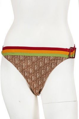 Lot 249 - A Christian Dior by John Galliano trotter weave nylon bikini, circa 2004