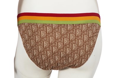 Lot 249 - A Christian Dior by John Galliano trotter weave nylon bikini, circa 2004