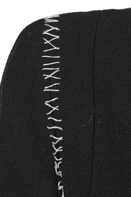 Lot 250 - An Alexander McQueen black wool suit, commercial collection 2004