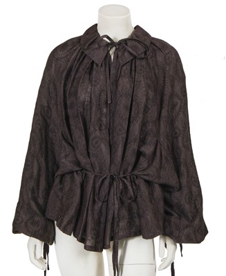 Lot 315 - A John Galliano slate grey viscose blouse, circa 1995