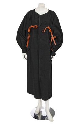 Lot 283 - A Yohji Yamamoto black cotton-duck coat, 2000s