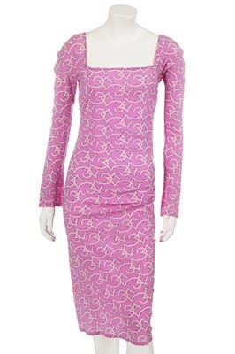 Lot 305 - A Versace printed silk dress, Spring-Summer 1998