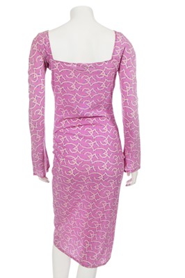 Lot 305 - A Versace printed silk dress, Spring-Summer 1998