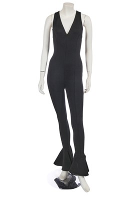 Lot 323 - A Gianni Versace black viscose jumpsuit, Spring-Summer 1993