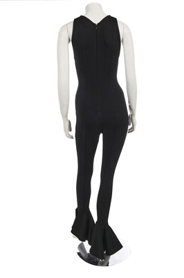 Lot 323 - A Gianni Versace black viscose jumpsuit, Spring-Summer 1993