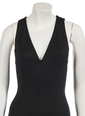 Lot 323 - A Gianni Versace black viscose jumpsuit, Spring-Summer 1993