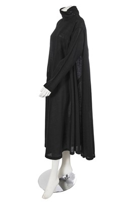 Lot 291 - An Issey Miyake black wool tent dress, circa 1988