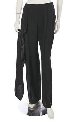 Lot 162 - A pair of Chanel by Karl Lagerfeld black wool trousers, Spring-Summer 1999