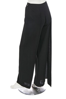 Lot 162 - A pair of Chanel by Karl Lagerfeld black wool trousers, Spring-Summer 1999