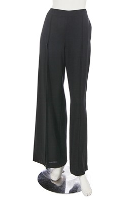 Lot 162 - A pair of Chanel by Karl Lagerfeld black wool trousers, Spring-Summer 1999