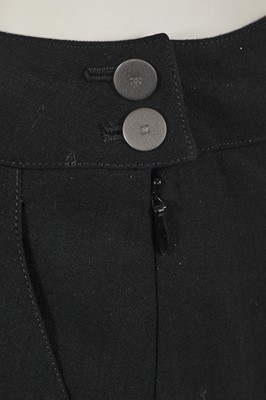 Lot 162 - A pair of Chanel by Karl Lagerfeld black wool trousers, Spring-Summer 1999