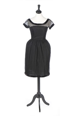 Lot 179 - A Christian Dior London black point d'esprit...