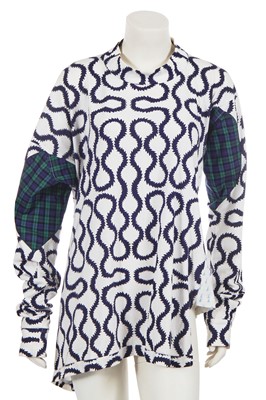 Lot 425 - A Vivienne Westwood squiggle print t-shirt, c.1990 re-edition of 'Pirate' collection, Autumn-Winter 1981-82
