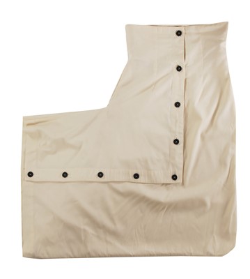 Lot 407 - A John Galliano high-waisted cream wool skirt, 'Blanche du Bois' collection, Spring-Summer 1988