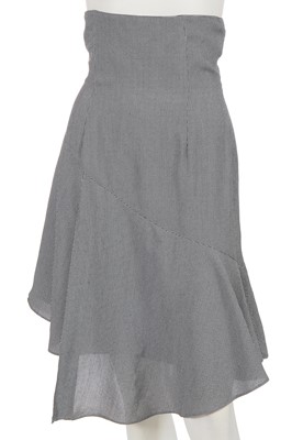 Lot 411 - A John Galliano houndstooth wool skirt, circa 1987