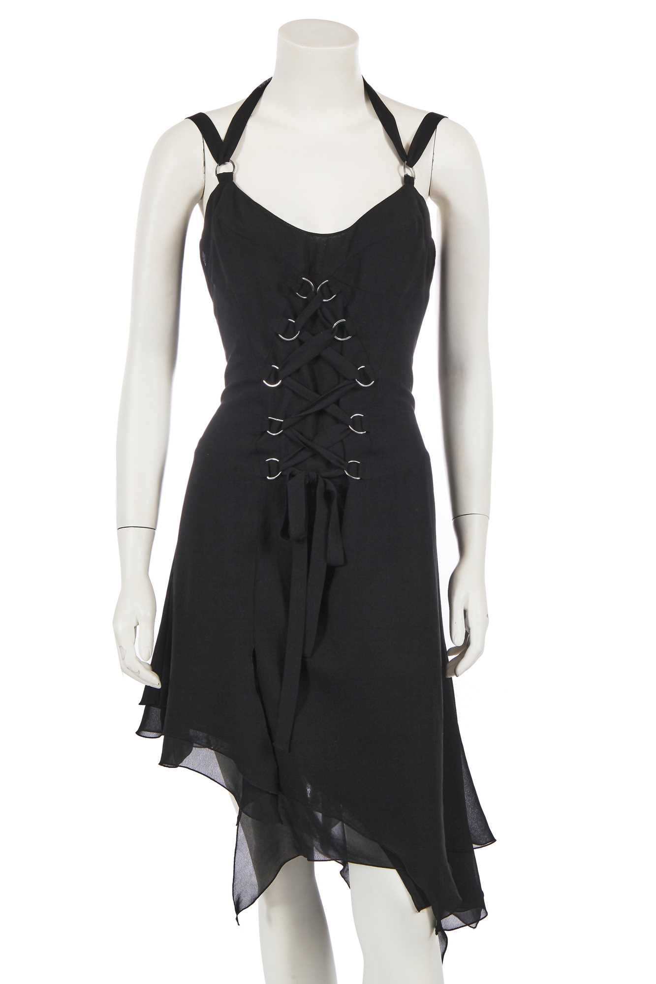 Lot 220 - A Versace black crêpe cocktail dress, circa 2020