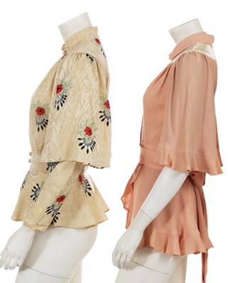 Lot 477 - A group of Ossie Clark for Radley tops, early 1970s