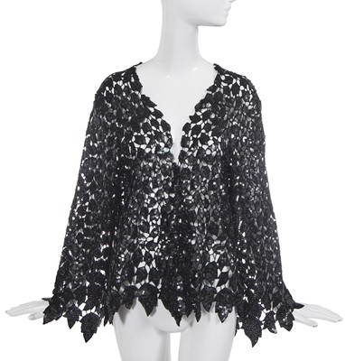 Lot 61 - Marianne Faithfull's Chanel by Karl Lagerfeld sequined cutwork lace top, Autumn-Winter 2011-12