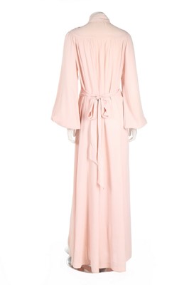 Lot 20 - An Ossie Clark for Radley pale pink moss crêpe...