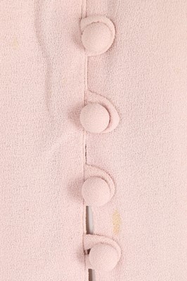 Lot 20 - An Ossie Clark for Radley pale pink moss crêpe...